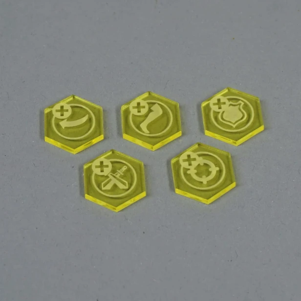 Boons token set, Color: yellow transparent