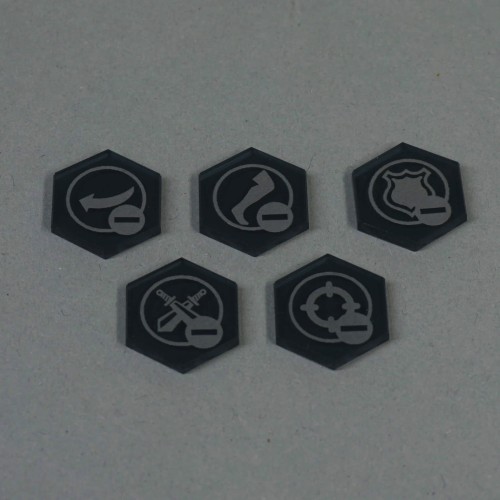 Blighttoken set, Color: black transparent