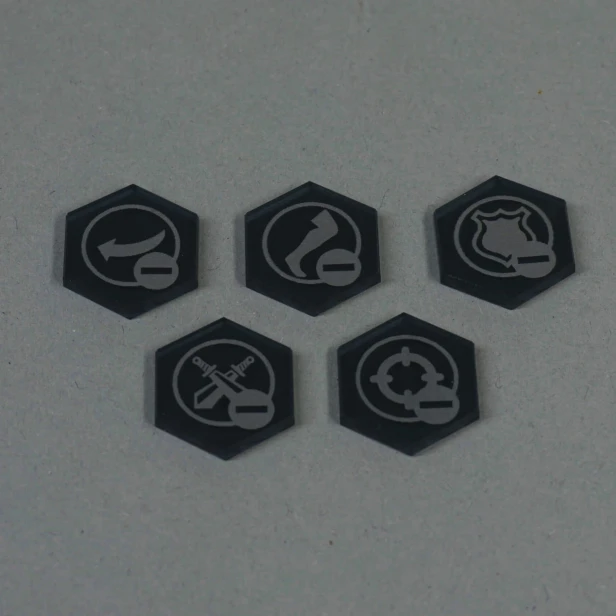 Blighttoken set, Color: black transparent