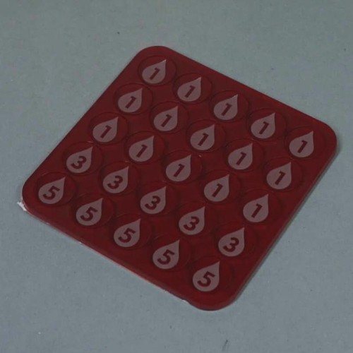 Color: ACRYL - red trans