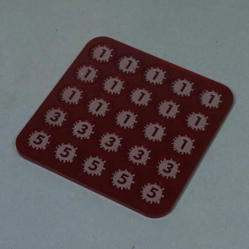 Color: ACRYL - red trans