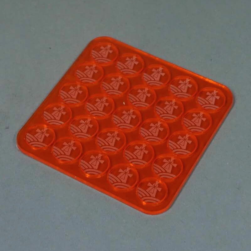 Color: ACRYL - orange trans