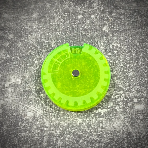 Licznik; Dial 1-15, kolor Zielony Fluo.webp