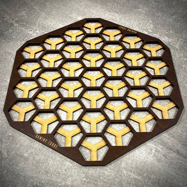Planszetka pasująca do Neuroshima HEX 3.0 Maxi; HDF Wenge.webp