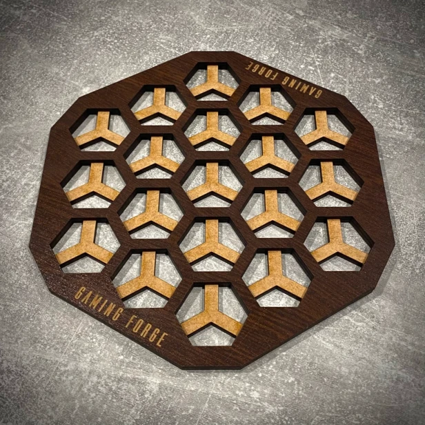Planszetka pasująca do Neuroshima HEX 3.0 Mini; HDF Wenge.webp